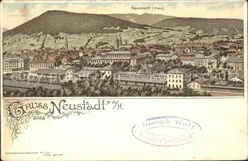 Neustadt Haardt Panorama Koenigreich Bayern Kat. Neustadt an der Weinstr.