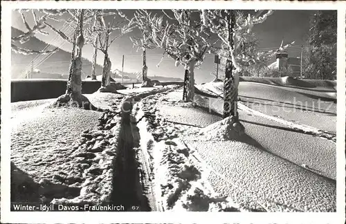 Frauenkirch GR Winter Idyll / Davos /Bz. Praettigau-Davos