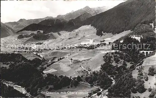 Disentis GR mit Oberalpstock  Kat. Disentis