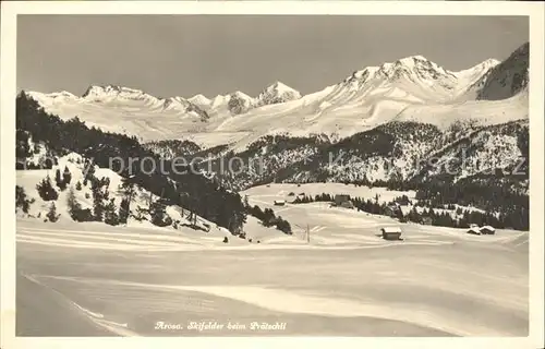 Arosa GR Skifelder beim Praetschli Kat. Arosa