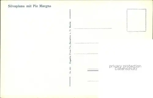 Silvaplana GR mit Piz Margna Kat. Silvaplana