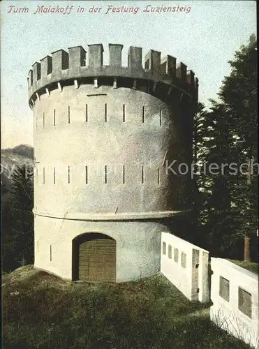 Luziensteig Turm Malakoff in der Festung Luziensteig Kat. St Luzisteig