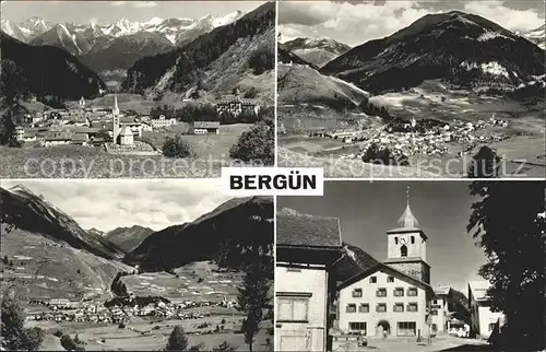 Berguen Bravuogn GR Panorama Ortsansichten Kat. Berguen