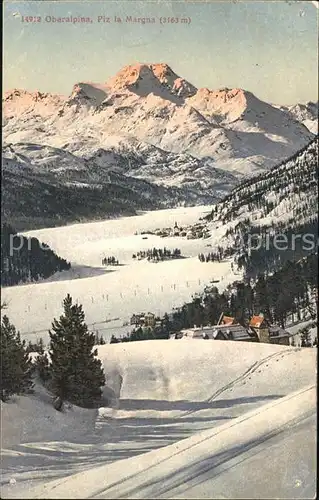 St Moritz GR Oberalpina mit Piz la Margna Kat. St Moritz