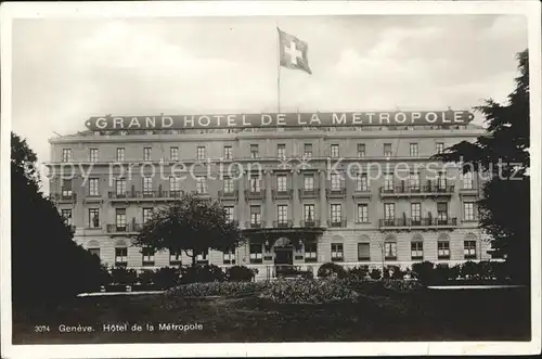 Geneve GE Hotel de la Metropole Kat. Geneve