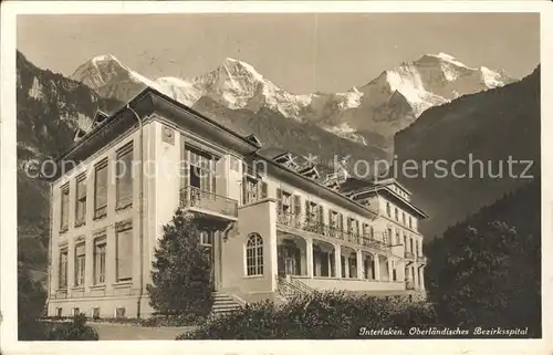 Interlaken BE Oberlaendisches Bezirksspital Kat. Interlaken