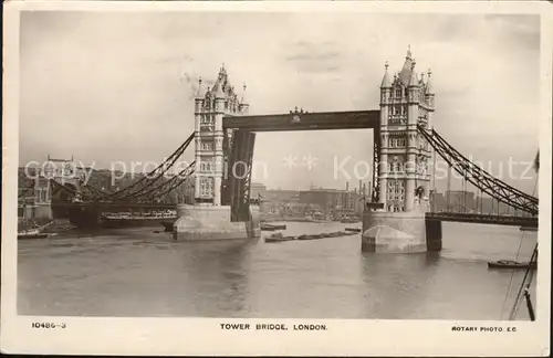 Foto Rotary Nr. 10486 3 Tower Bridge London Kat. United States