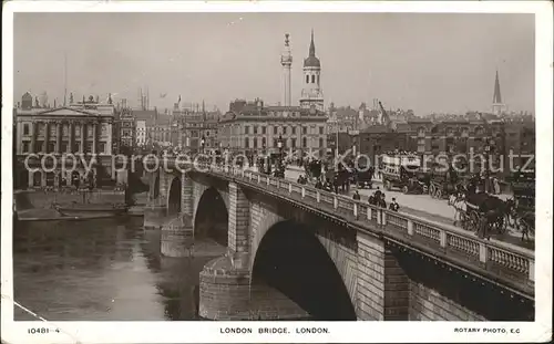 Foto Rotary Nr. 10481 4 London Bridge London Kat. United States