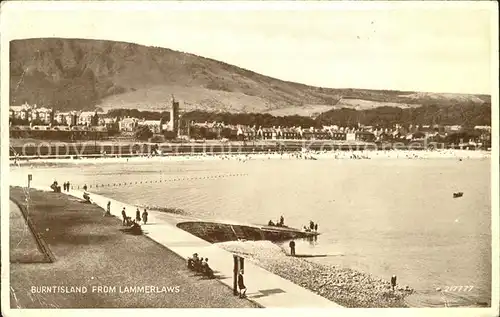 Burntisland Panoramic view from Lammerlaws Promenade Valentine s Post Card