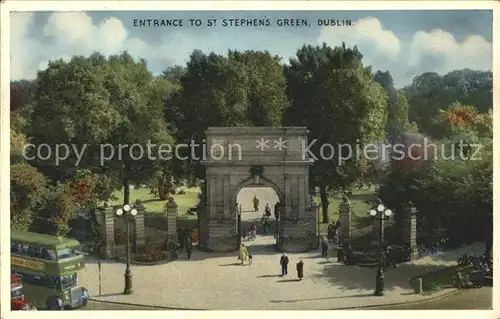 Dublin Ireland Entrance to St Stephens Green / United Kingdom /