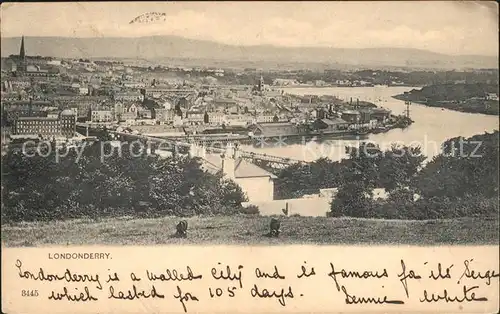 Londonderry Derry Panoramic view Kat. Derry