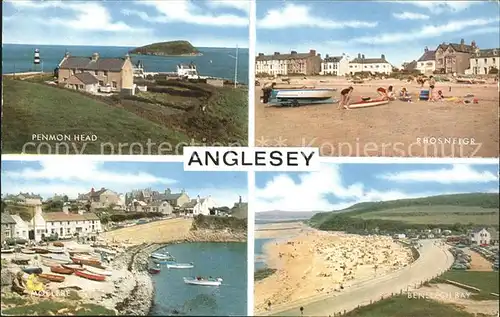 Anglesey Wales Island Penmon Head Rhosneigr Moelfre Benllech Bay Beach