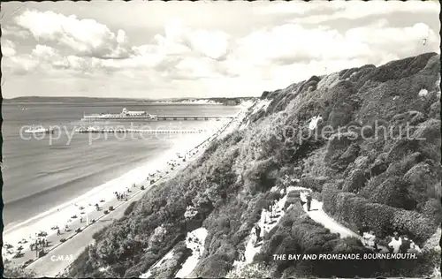 Bournemouth UK Bay and Promenade Beach Kat. Bournemouth
