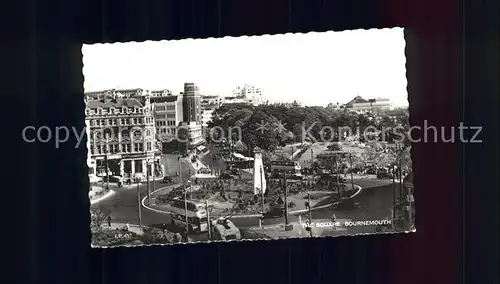 Bournemouth UK The Square Monument Doppeldeckerbus Kat. Bournemouth