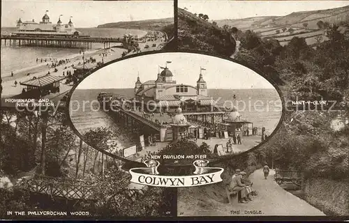 Colwyn Bay Promenade Pavilion Pier Nant Y Glyn Park Woods Kat. Colwyn