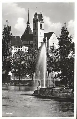 Aarau AG Kirche Fontaene Kat. Aarau