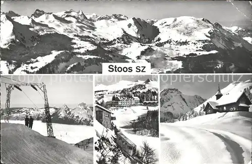 Stoos SZ Panorama Skilift Kapelle Kat. Stoos