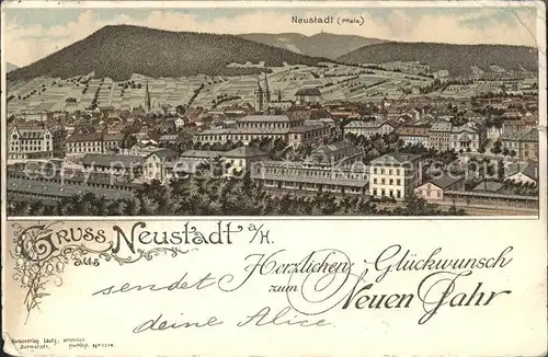 Neustadt Haardt Panorama Koenigreich Bayern Kat. Neustadt an der Weinstr.