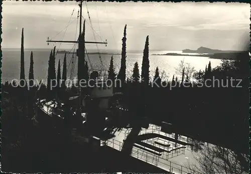 Lago di Garda Gardone Riviera Simulacro nave Puglia  Kat. Italien