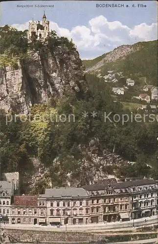 Bodenbach Tetschen Boehmen Bergschloss Schaeferwand 