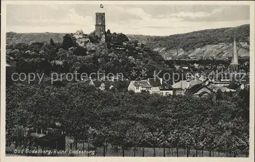 Bad Godesberg Ruine Godesburg Kat. Bonn