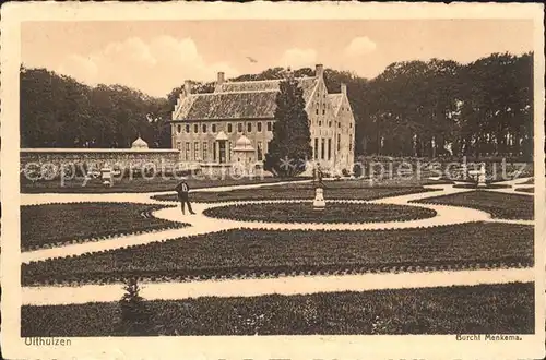 Uithuizen Burcht Menkema Schloss Garten