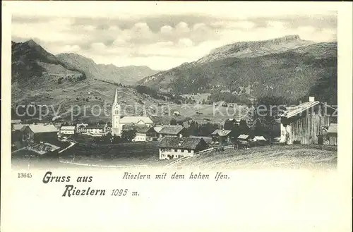 Riezlern Kleinwalsertal Vorarlberg Panorama mit dem hohen Ifen Kat. Mittelberg