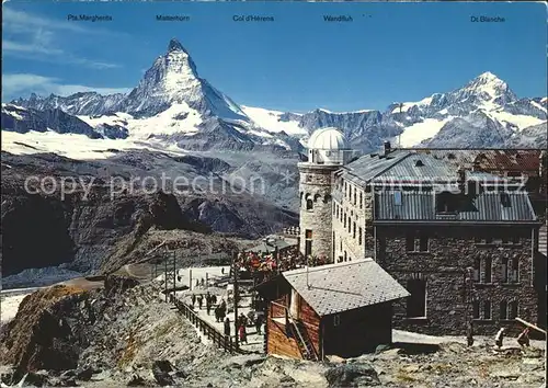 Zermatt VS Kulmhotel Gornergrat Matterhorn Dt. Blanche Kat. Zermatt