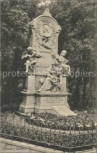 Bonn Rhein Schumann-Denkmal / Bonn /Bonn Stadtkreis