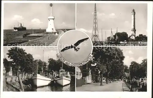 Osternothafen Swinemuende Turm Schiff Promenade Segelboote Kat. Swinoujscie Westpommern