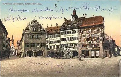 Konstanz Bodensee Obermarkt historischer Platz Kat. Konstanz