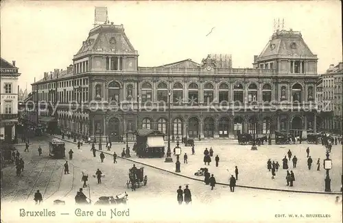 Bruxelles Bruessel Gare du Nord Strassenbahn Kat. 