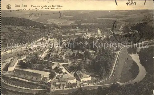 Bouillon Liege Wallonie Panorama pris du Belvedere Kat. 