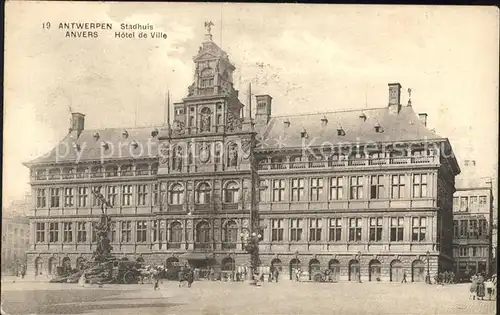 Antwerpen Anvers Stadhuis Rathaus Kat. 