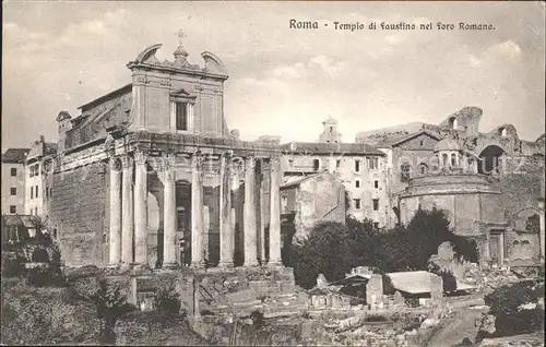 Rom Roma Tempio di faustino nel Foro Romano Ruinen /  /Rom