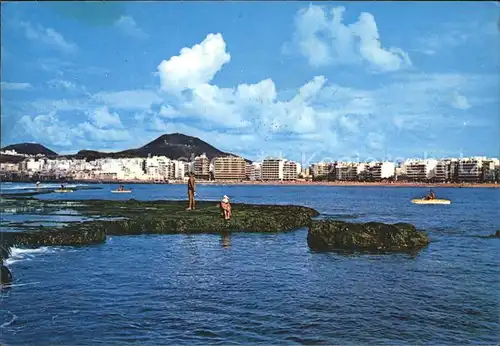 Las Palmas Gran Canaria Playa de Las Canteras desde la Barra Strand / Las Palmas Gran Canaria /