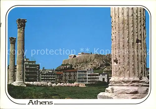 Athen Griechenland Ruine Akropolis Tempel Olymischen Zeus  Kat. 