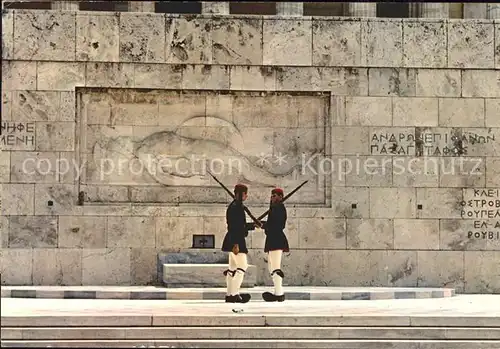 Athen Griechenland Monument Unbekannten Soldaten Kat. 