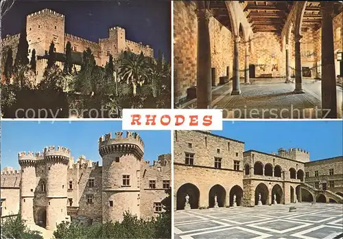 Rhodos Rhodes aegaeis Palast Ritter Kat. 