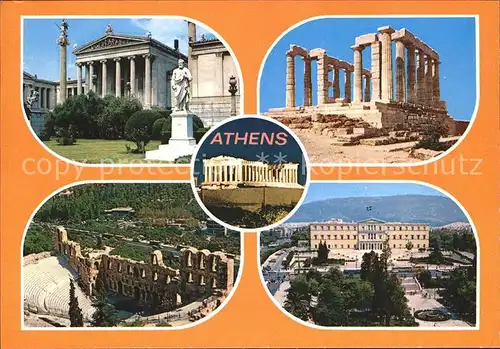 Athen Griechenland Ruine Teilansichten Kat. 