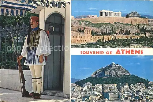Athen Griechenland Soldat Akropolis Kat. 