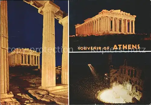 Athen Griechenland Ruine Akropolis Kat. 