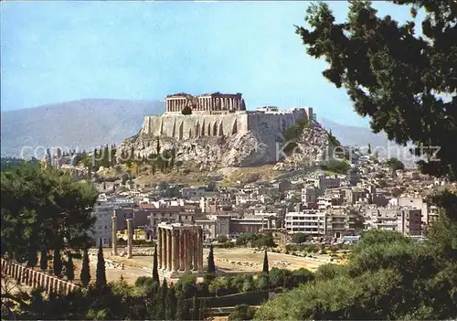 Athen Griechenland Tempel Olympian Jupiter Arkropolis Kat. 
