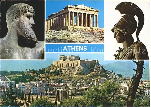 Athen Griechenland Akropolis Skulpturen Kat. 