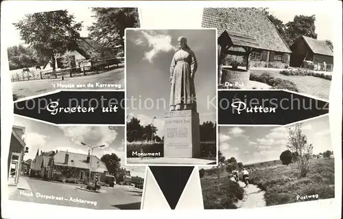 Putten Gelderland Postweg Pul Karreweg Monument /  /