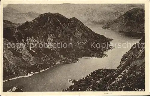 Kotor Montenegro Panorama Bucht Gebirge / Montenegro /