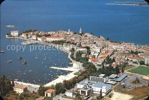 Porec Hafen Altstadt Fliegeraufnahme Kat. Kroatien