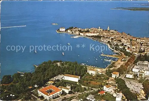 Porec Hafen Altstadt Fliegeraufnahme Kat. Kroatien
