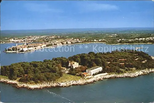 Porec Fliegeraufnahme Insel Kat. Kroatien