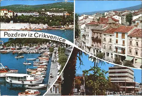 Crikvenica Kroatien Teilansichten Hafen / Kroatien /